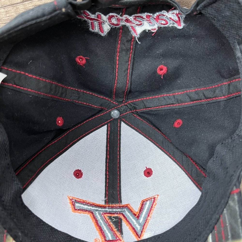 Virginia Tech OC Sports Cap Hat Black Gray Adjustable Hook and Loop OS NCAA - Picture 7 of 11